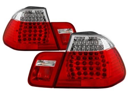 Xtune LED Tail Lights BMW E46 3-Series Sedan (2002-2005) Red Clear Discount