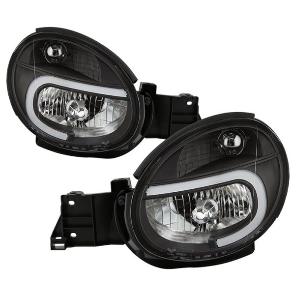 Xtune Headlights Subaru WRX (03-04) [Light Tube DRL] Black or Chrome w  Amber Turn Signal Lights Discount