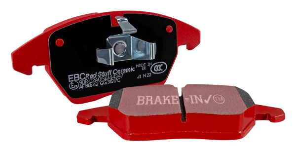 EBC Redstuff Ceramic Brake Pads Volvo XC90 T5  T6  T8 2.0L Turbo  2.0L Turbo and Supercharged  Supercharged hybrid (15-22) Front or Rear Fashion