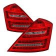 Xtune LED Tail Lights Mercedes W221 S-Class (2007-2009) Red Clear Online now