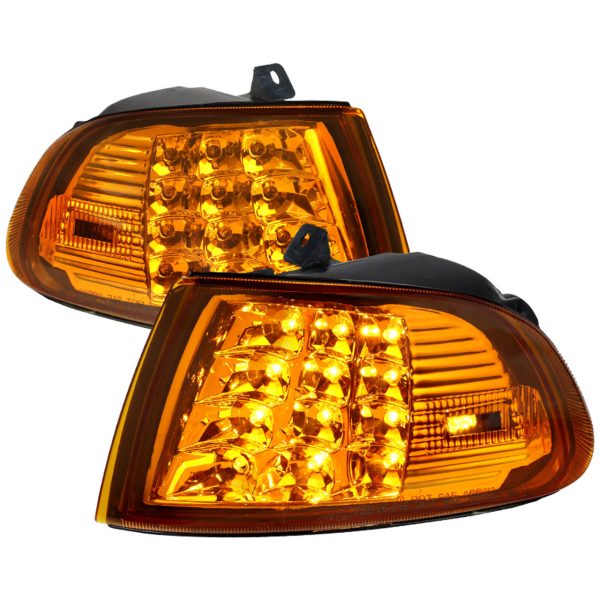 Spec-D Corner Lights Honda Civic EG (1992-1995) Amber LED Hot on Sale