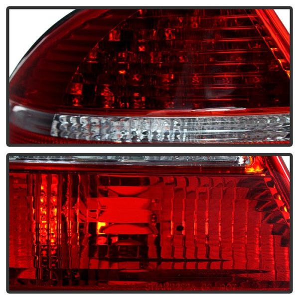 Xtune LED Tail Lights Mercedes W220 S-Class (2000-2005) Red Clear Hot on Sale