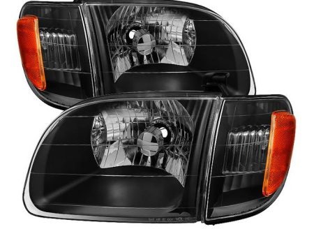 Xtune Headlights Toyota Tundra Regular Access Cab (00-04) [OEM Style] Black or Chrome w  Amber Turn Signal Light Online