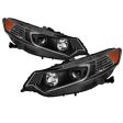 Xtune Projector Headlights Acura TSX (2009-2014) [w  Light Bar DRL] Black or Chrome Housing For Discount