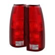 Xtune Tail Lights Chevy Tahoe (95-00) [OEM Style] Red Clear or Red Smoked Lens Fashion