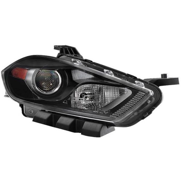 Xtune OEM Projector Headlights Dodge Dart (13-16) Black w  Amber Turn Signal Light on Sale