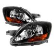 Xtune Headlights Toyota Yaris Sedan (06-12) [OEM Style] Black w  Amber Turn Signal Light on Sale