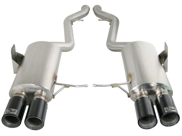 aFe Exhaust BMW M3 E90 (2008-2011) 2.5  Mach Force-XP Series in 304 Stainless Steel w  Quad Tips Fashion