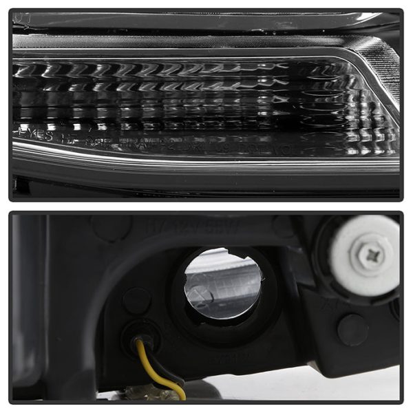 Xtune Projector Headlights VW Jetta (11-14) [LED DRL - Halogen Model] Black w  Amber Turn Signal Cheap