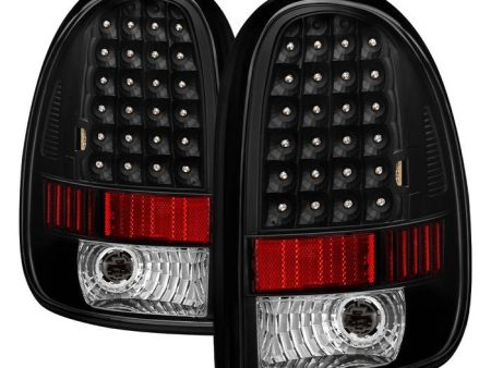 Xtune LED Tail Lights Dodge Caravan Grand Caravan (96-00) Black Housing   Clear Lens For Sale