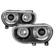 Xtune Projector Headlights Dodge Challenger (2008-2014) CCFL Halo - Black Online Sale