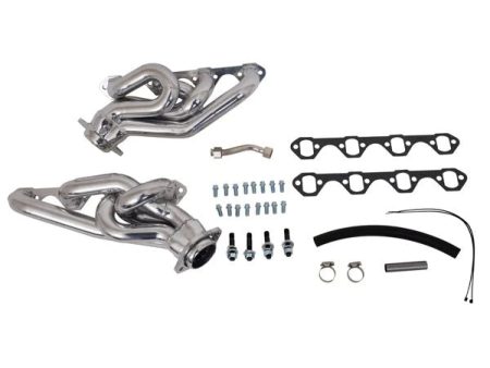 BBK Shorty Headers Ford Mustang 5.0L GT (94-95) [1-5 8 Shorty Equal Length  CARB SMOG Legal] Titanium or Polished Silver Ceramic For Sale