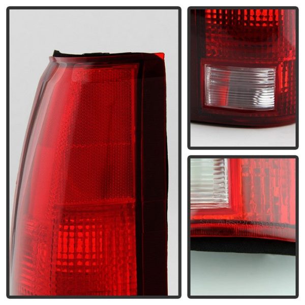 Xtune Tail Lights Chevy Tahoe (95-00) [OEM Style] Red Clear or Red Smoked Lens Fashion