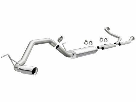 Magnaflow Catback Exhaust Nissan Titan 5.6L V8 (07-22) [Street Series - Single Passenger Side Rear Exit   w  Polished Tip] 19421 Hot on Sale