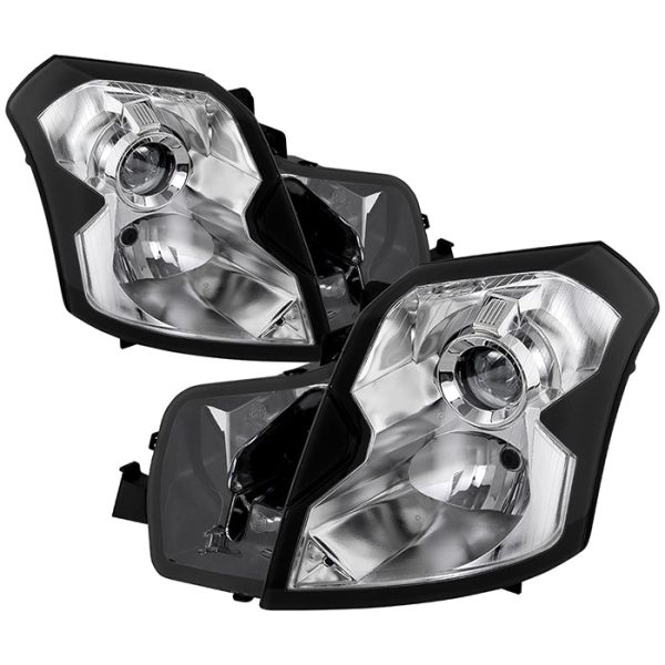 Xtune Projector Headlights Cadillac CTS (2003-2007) Chrome  Black  Smoke Fashion