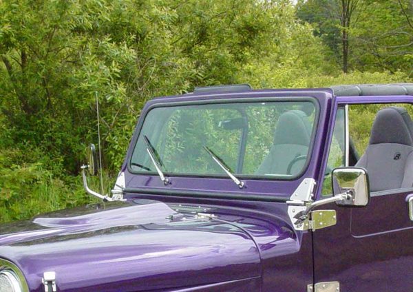 Kentrol Windshield Wiper Arms Jeep Wrangler CJ  (1968-1986) Pair - Polished or Black Discount