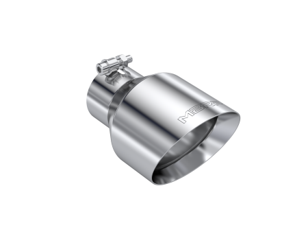 MBRP Exhaust Tip [3  ID 5  OD Out   8  Length] Angle Cut   Dual Wall Stainless Steel Discount