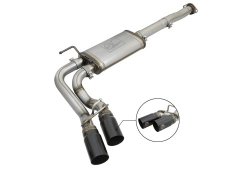 aFe Exhaust Toyota Tacoma (2005-2015) 3  Rebel Series in 409 Stainless Steel w  Dual Tip Sale