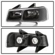 Xtune Projector Headlights Chevy Equinox LTZ (10-17) [Halogen -OEM Style] Chrome   Black w  Amber Side Light Online Sale