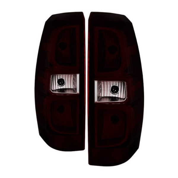 Xtune Tail Lights Chevy Avalanche (07-13) [OE Style] Chrome Housing   Red Smoke Lens For Discount