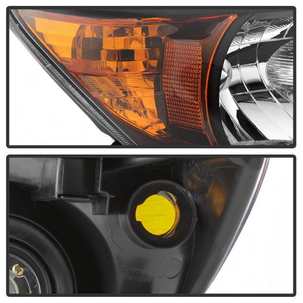 Xtune Headlights Toyota RAV4 (06-08) [OEM Style] Black or Chrome w  Amber Turn Signal Light Supply