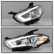 Xtune Projector Headlights Dodge Dart (13-16) [DRL Light Bar] Black or Chrome w  Amber Turn Signal Light Discount