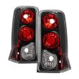 Xtune Tail Lights Cadillac Escalade SUV (2002-2006) [Euro Style] Black Clear  Lens For Discount