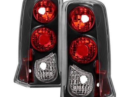 Xtune Tail Lights Cadillac Escalade SUV (2002-2006) [Euro Style] Black Clear  Lens For Discount