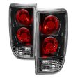 Xtune Tail Lights Chevy Blazer (1995-2005) [Euro Style] Black Clear   Black Smoked   Red Smoked Supply