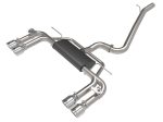 aFe Exhaust Audi S3 (2015-2020) 3  to 2.5  Mach Force-XP Series in 304 Stainless Steel w  Dual Tips Cheap