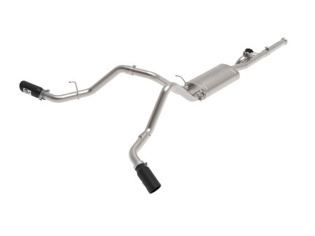 aFe Exhaust Chevy Silverado   GMC Sierra 1500 (2009-2018) 3  Gemini XV 304 Stainless Steel w  Black or Polished Tips on Sale