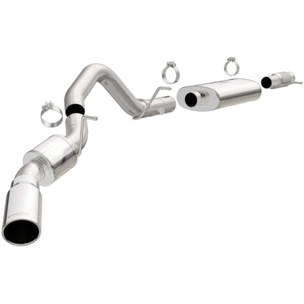 Magnaflow Catback Exhaust GMC	Yukon V8 6.2L (15-20) [Street Series - Single Passenger Side Rear Exit w  Polished Tips] 19177 Discount