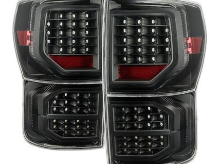 Xtune LED Tail Lights Toyota Tundra (07-13) Black   Black Smoked   Red Clear Cheap