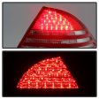 Xtune LED Tail Lights Mercedes W220 S-Class (2000-2005) Red Clear Hot on Sale