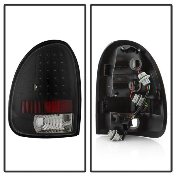 Xtune LED Tail Lights Plymouth Voyager Grand Voyager (96-00) Black Housing   Clear Lens For Sale