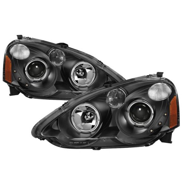 Xtune Projector Headlights Acura RSX (2002-2004) [Halo DRL] Black Housing Online Sale