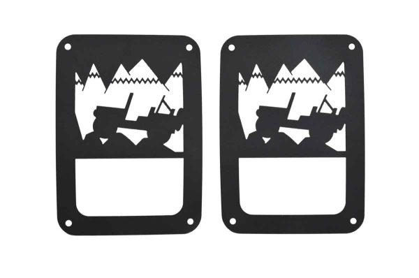 Kentrol Tail Light Guards Jeep Wrangler JK   Rubicon   Umlimited (2007-2015) Heritage Style on Sale