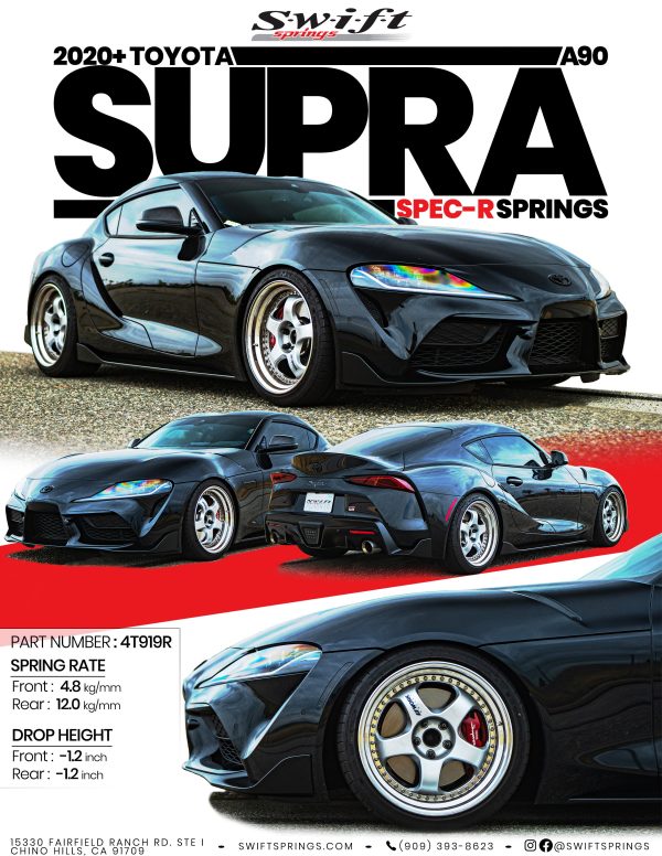 Swift Spec-R Lowering Springs Toyota GR Supra (2020-2023) 4T919R For Cheap