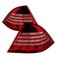 Xtune LED Tail Lights Mercedes W220 S-Class (2000-2005) Red Clear Hot on Sale