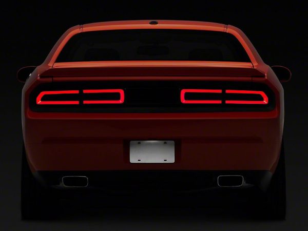 Raxiom Tail Lights Dodge Challenger (2008-2014) [LED w  Sequential Turn Signal] Black w  Smoked Lens Fashion