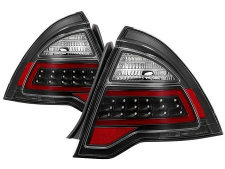 Xtune LED Tail Lights Ford Fusion (2010-2012) Black   Black Smoked   Chrome Online now