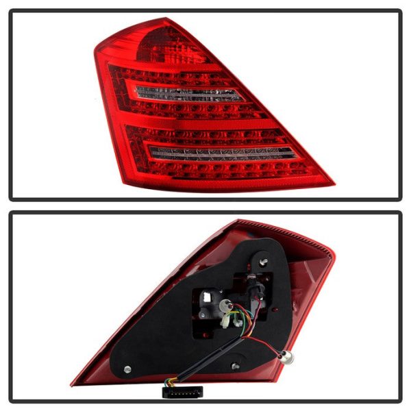 Xtune LED Tail Lights Mercedes W221 S-Class (2007-2009) Red Clear Online now