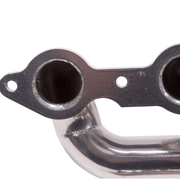 BBK Shorty Headers Chevy GMC Truck SUV V8 6.0L (99-13) [1-3 4   CARB SMOG Legal] Titanium or Polished Silver Ceramic Fashion