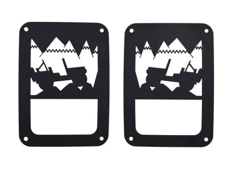 Kentrol Tail Light Guards Jeep Wrangler JK   Rubicon   Umlimited (2007-2015) Heritage Style on Sale