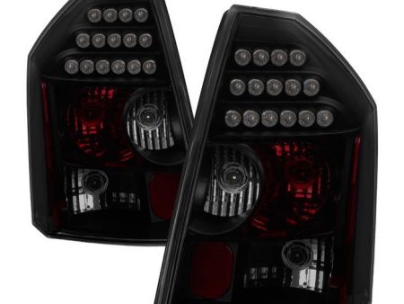 Xtune LED Tail Lights Chrysler 300C (2005-2007) Black Smoked Lens Online now