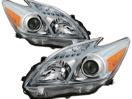 Xtune Headlights Toyota Prius (10-11) [OEM Style] Black or Chrome w  Amber Turn Signal Light Online Sale