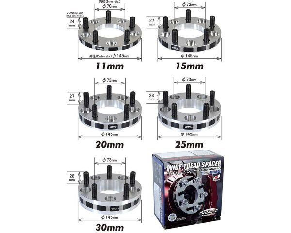 Project Kics Wide Tread Spacer PCD Conversion - M12X1.50 or M12X1.25 For Discount