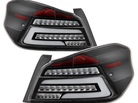 Xtune Tail Lights Subaru WRX   WRX STi (15-19) [w  Light Bar LED] Black or Red Clear Sale