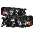 Xtune Headlights Subaru Forester (03-04) [OEM Style] Black w  Amber Turn Signal Lights Hot on Sale