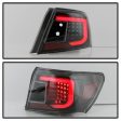 Xtune Tail Lights Subaru WRX (08-14) [w  Light Bar LED] Black or Red Clear Online